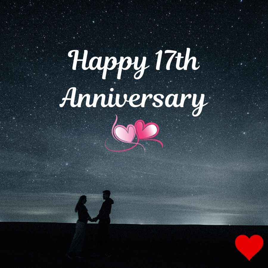happy 17th year anniversary image