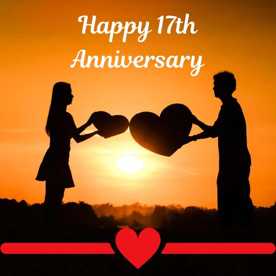 cute happy 17th anniversary image