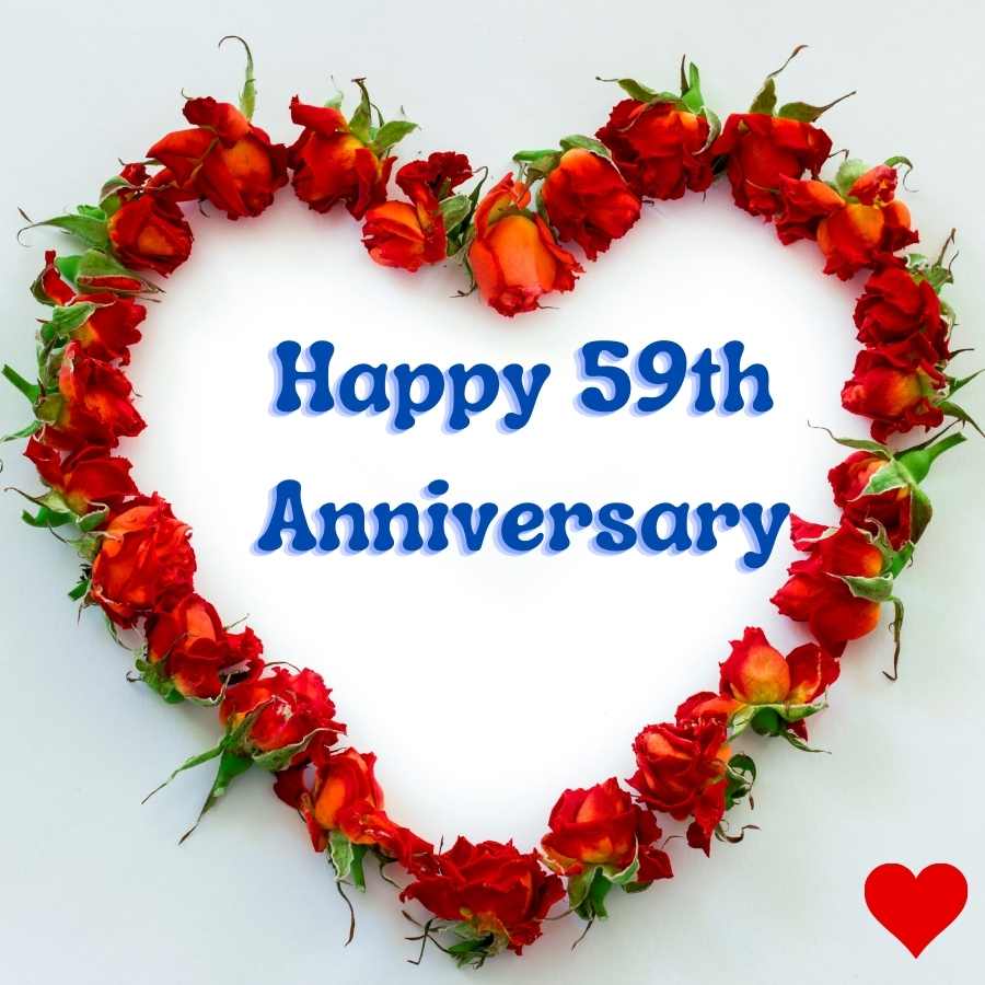 59th anniversary wishes for friend