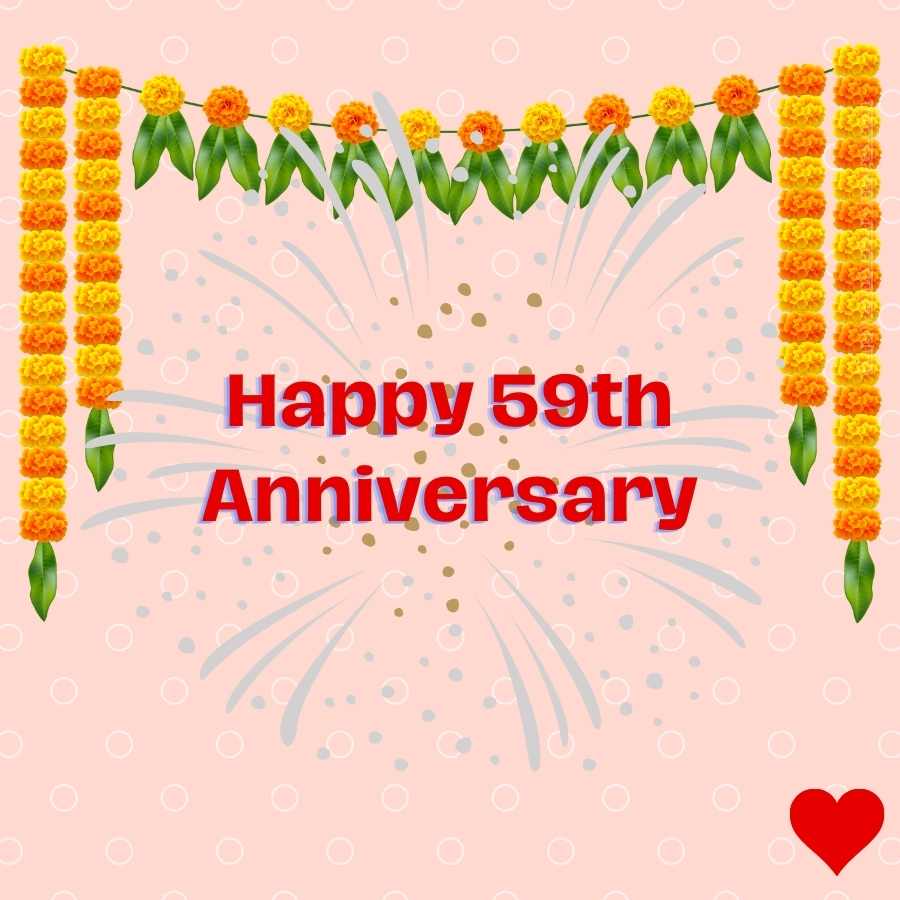 happy 59th anniversary sister