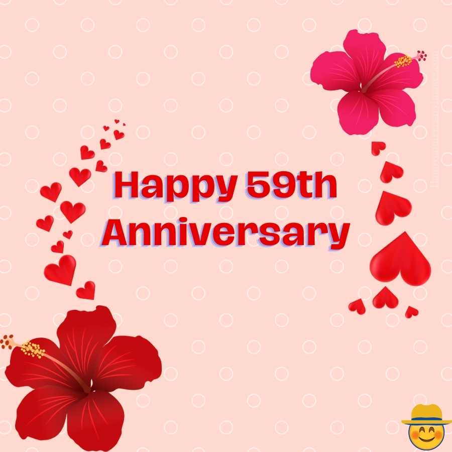happy 59th anniversary flowers