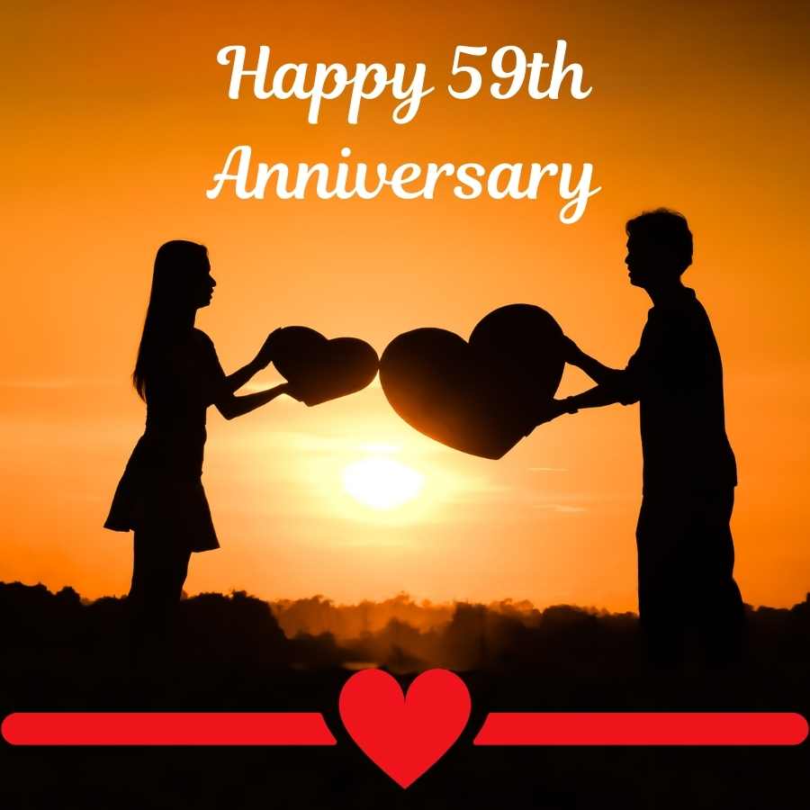 cute happy 59th anniversary image