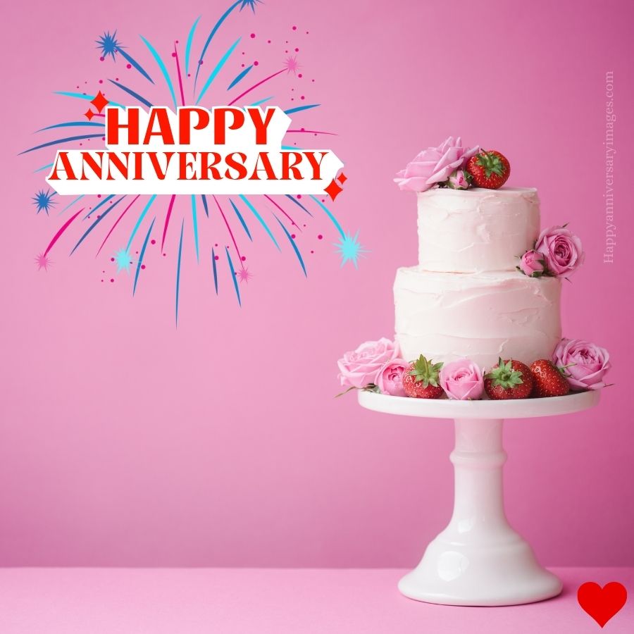 happy anniversary cake image