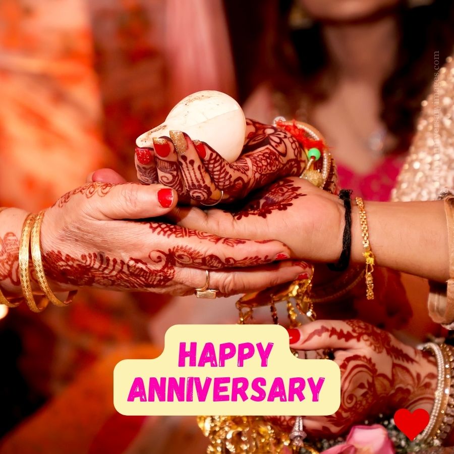 Anniversary Image for couple with hands in hands