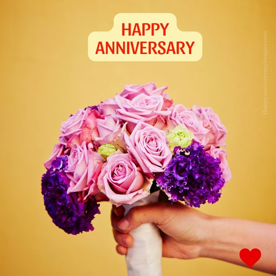 Romantic happy anniversary image